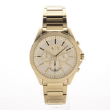 Armani Exchange Drexler Chronograph Gold Dial Gold Steel Strap Watch For Men - AX2602 Authentic Buy Shop Now