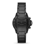 Emporio Armani Diver Chronograph Black Dial Black Steel Strap Watch For Men - AR11363 Authentic Buy Shop Now