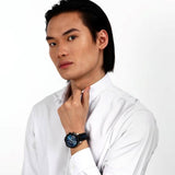 Maserati Traguardo Chronograph Blue Dial Black Silicone Strap Watch For Men - R8871612044 Authentic Buy Shop Now