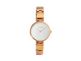 Calvin Klein Wavy White Dial Rose Gold Steel Strap Watch for Women - K9U23646 Authentic Buy Shop Now