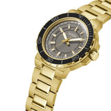 Guess Track Grey Dial Gold Steel Strap Watch for Men - GW0426G2 Authentic Buy Shop Now