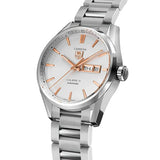 Tag Heuer Carrera Calibre 5 White Dial Silver Steel Strap Watch for Men - WAR201D.BA0723 Authentic Buy Shop Now