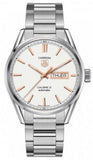 Tag Heuer Carrera Calibre 5 White Dial Silver Steel Strap Watch for Men - WAR201D.BA0723 Authentic Buy Shop Now