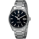 Tag Heuer Carrera Automatic Black Dial Silver Steel Strap Watch for Men - WAR211A.BA0782 Authentic Buy Shop Now