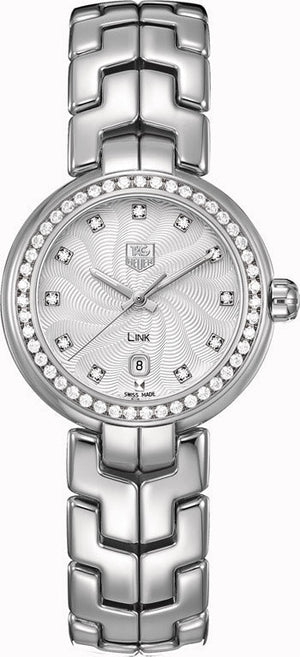 Tag Heuer Link Diamonds Silver Dial Silver Steel Strap Watch for Women - WAT1414.BA0954 Authentic Buy Shop Now
