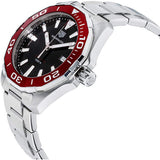 Tag Heuer Aquaracer Black Dial Silver Steel Strap Watch for Men - WAY101B.BA0746 Authentic Buy Shop Now
