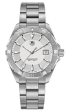 Tag Heuer Aquaracer Quartz White Dial Silver Steel Strap Watch for Men - WAY1111.BA0928 Authentic Buy Shop Now
