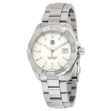 Tag Heuer Aquaracer Quartz White Dial Silver Steel Strap Watch for Men - WAY1111.BA0928 Authentic Buy Shop Now