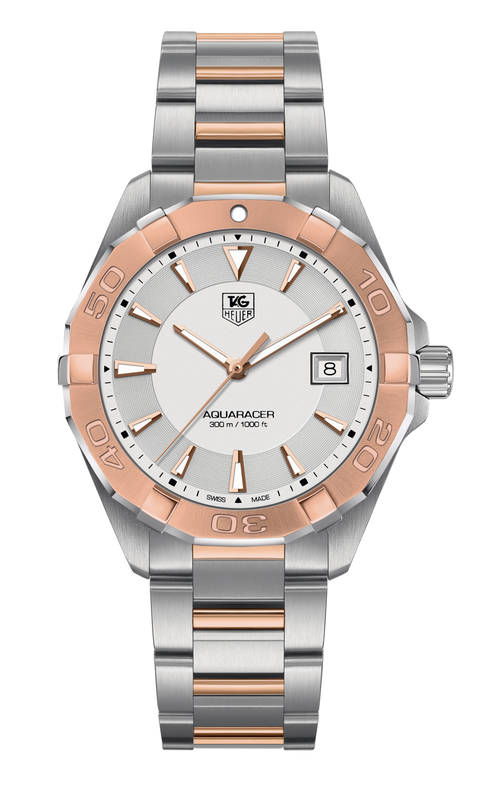 Tag Heuer Aquaracer Quartz White Dial Silver Strap Watch for Men - WAY1150.BD0911 Authentic Buy Shop Now