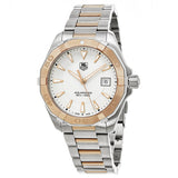 Tag Heuer Aquaracer Quartz White Dial Silver Strap Watch for Men - WAY1150.BD0911 Authentic Buy Shop Now