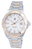 Tag Heuer Aquaracer Quartz White Dial Silver Strap Watch for Men - WAY1150.BD0911 Authentic Buy Shop Now