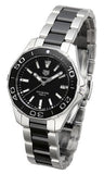 Tag Heuer Aquaracer Quartz Black Dial Two Tone Steel Strap Watch for Men - WAY131A.BA0913 Authentic Buy Shop Now
