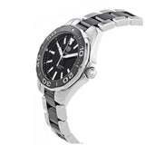 Tag Heuer Aquaracer Quartz Black Dial Two Tone Steel Strap Watch for Men - WAY131A.BA0913 Authentic Buy Shop Now