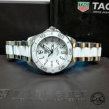 Tag Heuer Aquaracer Quartz White Dial Two Tone Steel Strap Watch Women - WAY131B.BA0914 Authentic Buy Shop Now