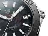 Tag Heuer Aquaracer Quartz Black Dial Silver Steel Strap Watch for Women - WAY131K.BA0748 Authentic Buy Shop Now
