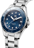 Tag Heuer Aquaracer Diamonds Blue Dial Silver Steel Strap Watch for Women - WAY131L.BA0748 Authentic Buy Shop Now