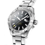 Tag Heuer Aquaracer Automatic Black Dial Silver Steel Strap Watch for Men - WAY2010.BA0927 Authentic Buy Shop Now