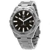 Tag Heuer Aquaracer Automatic Black Dial Silver Steel Strap Watch for Men - WAY2010.BA0927 Authentic Buy Shop Now