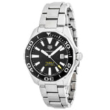 Tag Heuer Aquaracer Black Dial Silver Steel Strap Strap Watch for Men - WAY201A.BA0927 Authentic Buy Shop Now