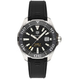 Tag Heuer Aquaracer Calibre 5 Automatic Black Dial Black Rubber Strap Watch for Men - WAY201A.FT6142 Authentic Buy Shop Now