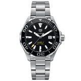 Tag Heuer Aquaracer Black Dial Silver Steel Strap Strap Watch for Men - WAY201A.BA0927 Authentic Buy Shop Now