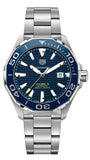 Tag Heuer Aquaracer Calibre 5 Blue Dial Silver Steel Strap Watch for Men - WAY201B.BA0927 Authentic Buy Shop Now