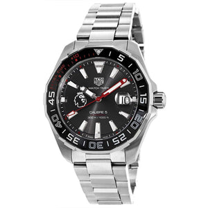 Tag Heuer Aquaracer Calibre 5 Premiere League Edition Black Dial Silver Stainless Steel Watch for Men - WAY201D.BA0927 Authentic Buy Shop Now