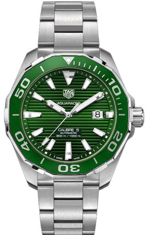 Tag Heuer Aquaracer Green Dial Watch for Men - WAY201S.BA0927 Authentic Buy Shop Now