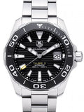 Tag Heuer Aquaracer Automatic Black Dial Silver Steel Strap Watch for Men - WAY211A.BA0928 Authentic Buy Shop Now