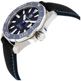 Tag Heuer Aquaracer Calibre 5 Automatic Black Dial Black Nylon Strap Watch for Men - WAY211B.FC6363 Authentic Buy Shop Now