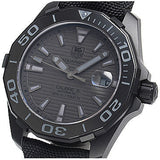 Tag Heuer Aquaracer 300 Swiss Limited Edition Black Dial Black Nylon Strap Watch for Men - WAY218B.FC6364 Authentic Buy Shop Now