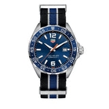 Tag Heuer Formula 1 Quartz Blue Dial Two Tone NATO Strap Watch for Men - WAZ1010.FC8197 Authentic Buy Shop Now