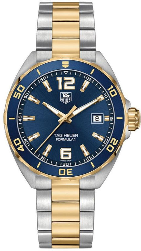 Tag Heuer Formula 1 Analog Blue Dial Two Tone Steel Strap Watch for Men - WAZ1120.BB0879 Authentic Buy Shop Now