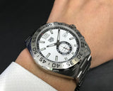 Tag Heuer Formula 1 Calibre 6 Automatic White Dial Silver Steel Strap Watch for Men - WAZ2013.BA0842 Authentic Buy Shop Now