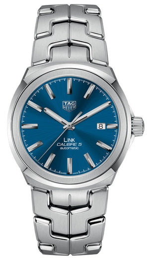 Tag Heuer Link Automatic Blue Dial Silver Steel Strap Watch for Men - WBC2112.BA0603 Authentic Buy Shop Now