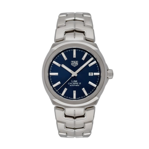Tag Heuer Link Automatic Blue Dial Silver Steel Strap Watch for Men - WBC2112.BA0603 Authentic Buy Shop Now