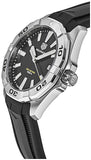 Tag Heuer Aquaracer Quartz Black Dial Black Rubber Strap Watch for Men - WBD1110.FT8021 Authentic Buy Shop Now