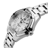 Tag Heuer Aquaracer Diamonds White Dial Two Tone Steel Strap Watch for Women - WAY131F.BA0914 Authentic Buy Shop Now