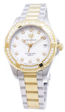 Tag Heuer Aquaracer Diamonds Mother of Pearl Dial Two Tone Steel Strap Watch for Women - WBD1323.BB0320 Authentic Buy Shop Now