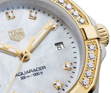 Tag Heuer Aquaracer Diamonds Mother of Pearl Dial Two Tone Steel Strap Watch for Women - WBD1421.BB0321 Authentic Buy Shop Now