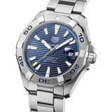 Tag Heuer Aquaracer Automatic Blue Dial Silver Steel Strap Watch for Men - WBD2112.BA0928 Authentic Buy Shop Now