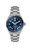 Tag Heuer Autavia Cosc GMT Automatic Blue Dial Silver Steel Strap Watch for Men - WBE511A.BA0650 Authentic Buy Shop Now