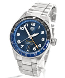 Tag Heuer Autavia Cosc GMT Automatic Blue Dial Silver Steel Strap Watch for Men - WBE511A.BA0650 Authentic Buy Shop Now