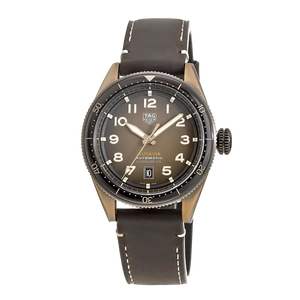 Tag Heuer Autavia Brown Dial Brown Leather Strap Watch for Men - WBE5191.FC8276 Authentic Buy Shop Now