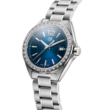 Tag Heuer Formula 1 Quartz Diamonds Blue Dial Silver Steel Strap Watch for Women - WBJ1316.BA0666 Authentic Buy Shop Now