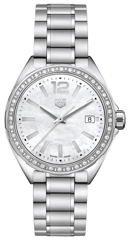 Tag Heuer Formula 1 Quartz Diamonds Mother of Pearl Dial Silver Steel Strap Watch for Women - WBJ131A.BA0666 Authentic Buy Shop Now