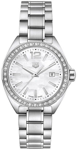 Tag Heuer Formula 1 Diamonds Mother of Pearl White Dial Silver Steel Strap Watch for Women - WBJ141A.BA0664 Authentic Buy Shop Now