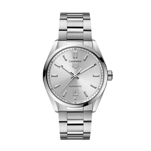 Tag Heuer Carrera Date Silver Dial Silver Steel Strap Watch for Women - WBN2111.BA0639 Authentic Buy Shop Now