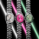 Tag Heuer Carrera Date Automatic 18K Pink Dial Silver Steel Strap Watch for Women - WBN2313.BA0001 Authentic Buy Shop Now