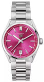Tag Heuer Carrera Date Automatic 18K Pink Dial Silver Steel Strap Watch for Women - WBN2313.BA0001 Authentic Buy Shop Now